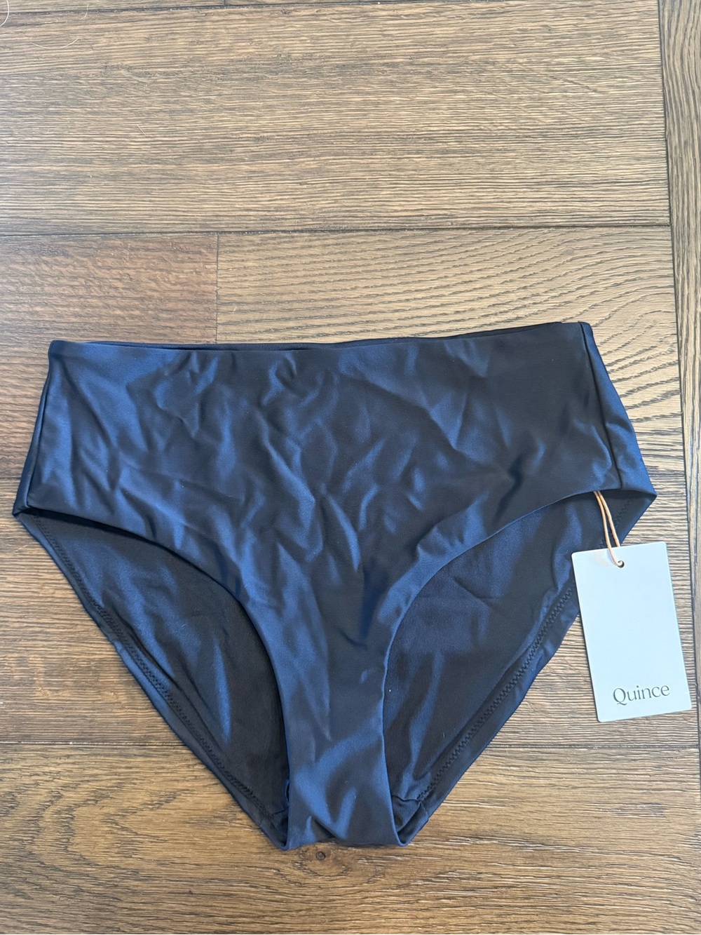 Quince Black High Waisted Bikini Bottoms XS NWT